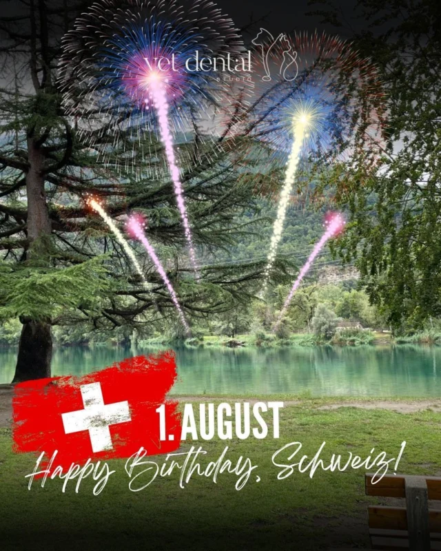 🇨🇭 Happy Birthday, Schweiz! 🇨🇭

Wir sind dankbar für die Schönheit der Schweiz – mit ihren Bergen, Seen und Wäldern sowie für all die Menschen und Tiere, die unsere Arbeit so besonders machen.

Das gesamte Team von vetdental.ch wünscht euch und euren Vierbeinern einen wunderschönen und erholsamen 1. August. 🇨🇭🐾

—
Wir sind #vetdentalch – die Spezialisten für Tierzahnmedizin bei Hunden & Katzen in Affoltern am Albis (ZH). 💙
—

#HappyBirthdaySchweiz #1August #Bundesfeier #Schweiz #SwissNationalDay #VetDental #Tierzahnmedizin #Tiergesundheit #Hund #Katze #Veterinärmedizin #FürGesundeTierzähne #vetdentalch